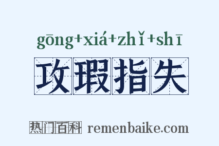 攻瑕指失是什么意思的图片